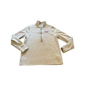 STRETCHY SOFT Vineyard Vines Women's Shep Shirt Quarter Zip - Gray - XXS